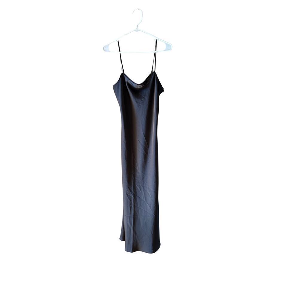NWT Susana Monaco bias black midi slip dress small - Picture 7 of 13